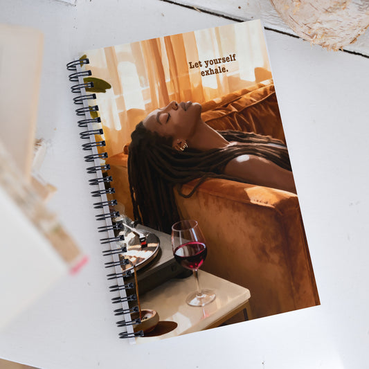 Exhale spiral notebook