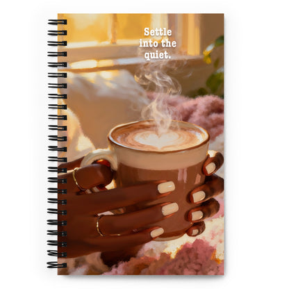 Settle down spiral notebook