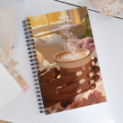 Settle down spiral notebook