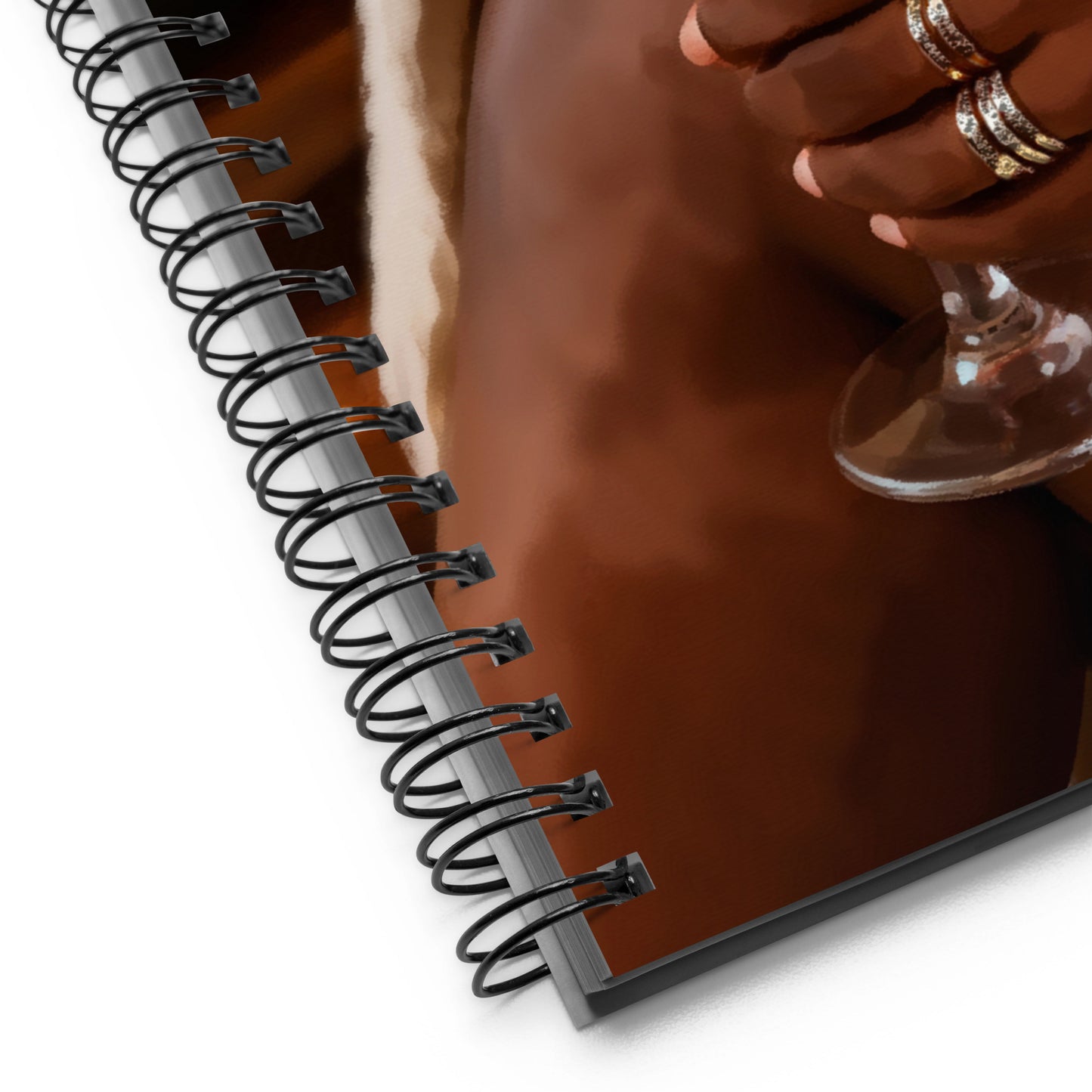 Wine down spiral notebook