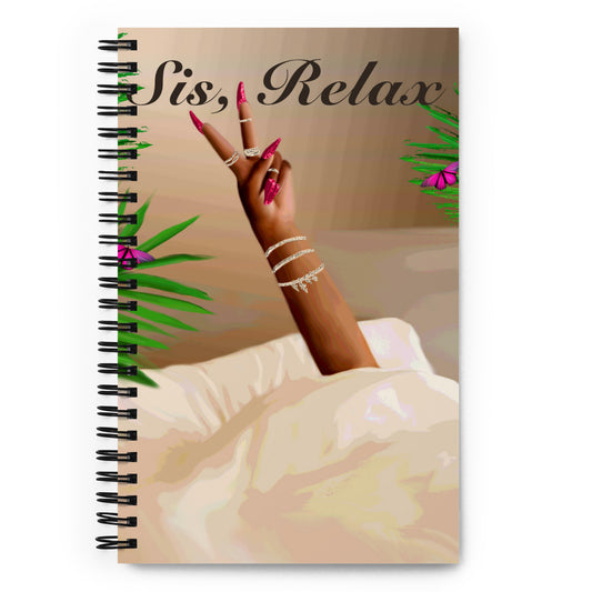 Relax spiral notebook