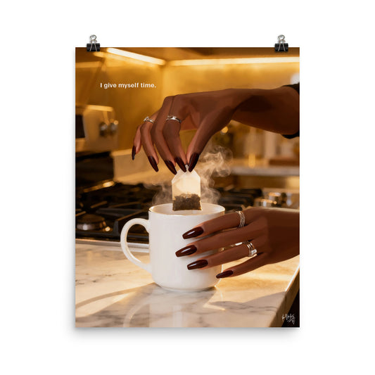 Tea time poster print