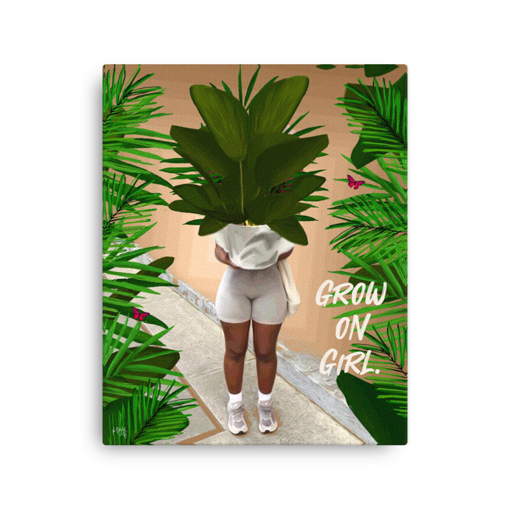 Grow on canvas print