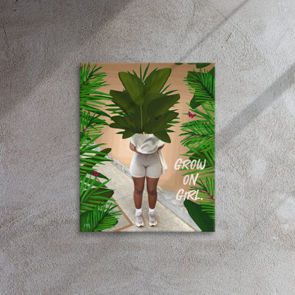 Grow on canvas print