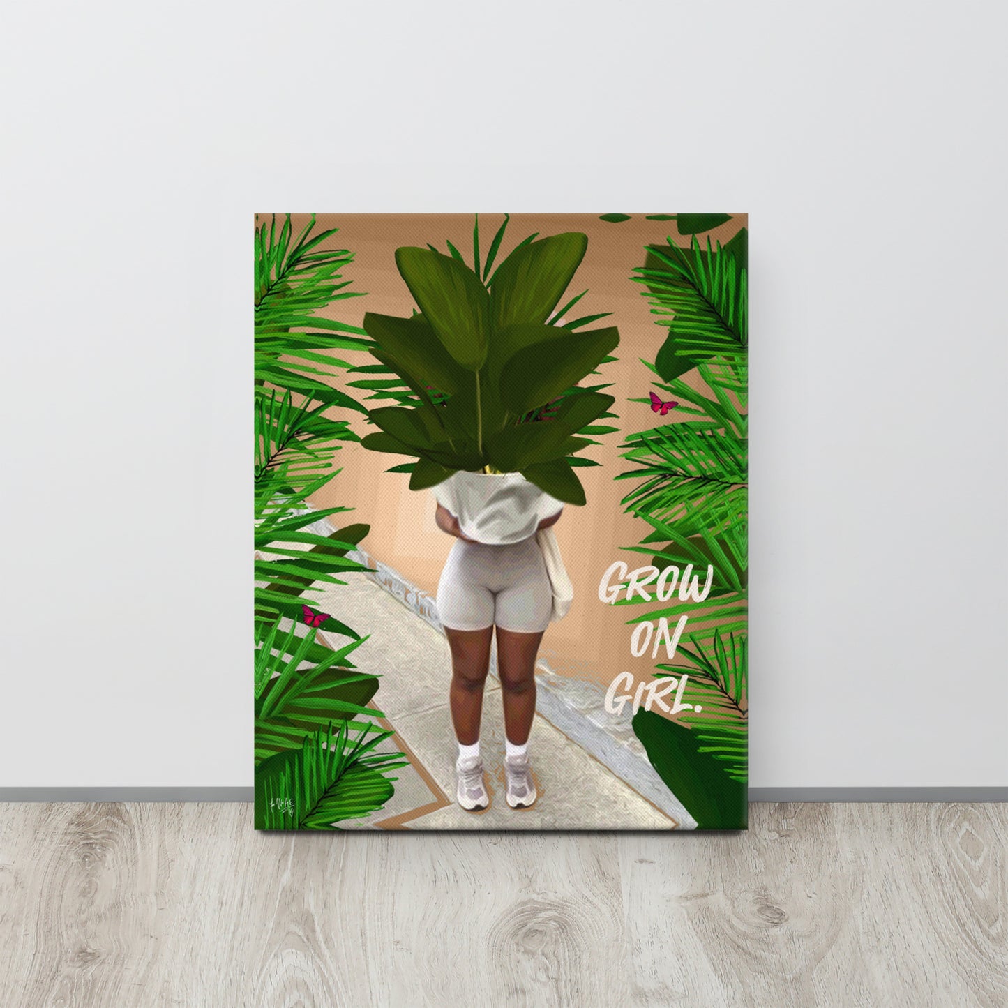 Grow on canvas print