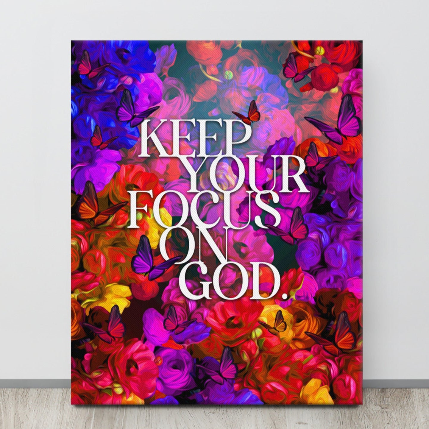 Focus on God Canvas
