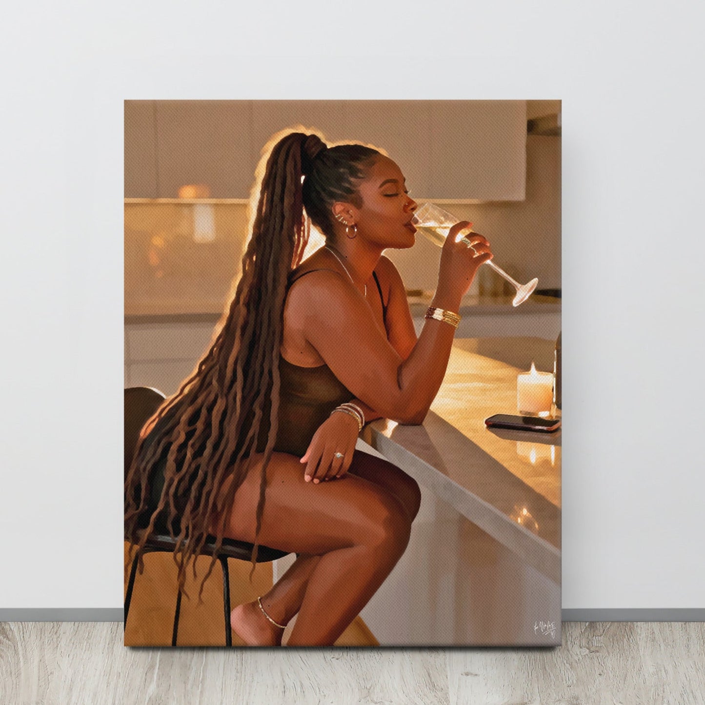 Evening Sip Canvas