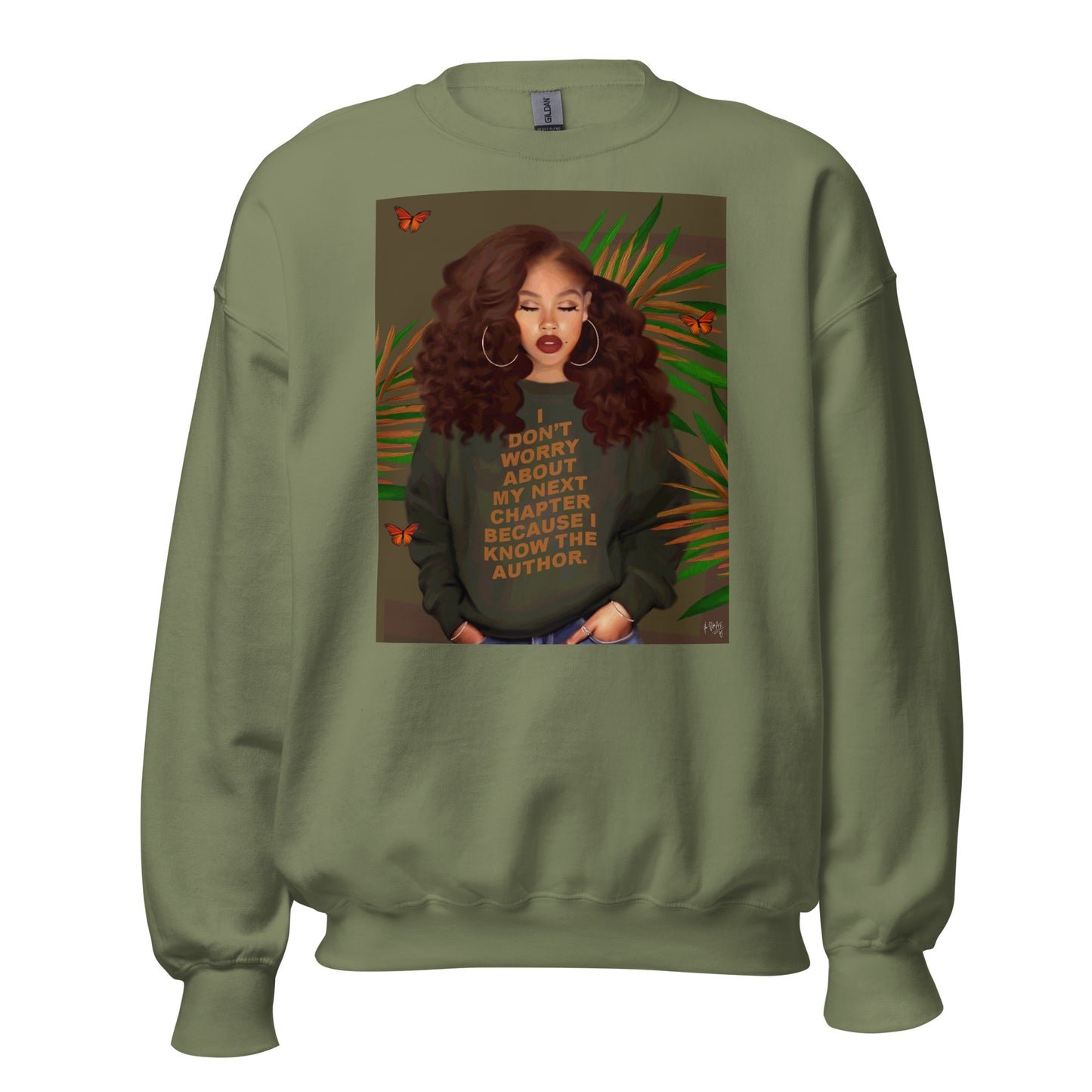 Written print sweatshirt