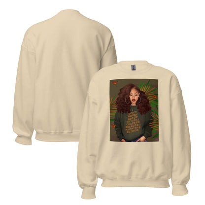 Written print sweatshirt