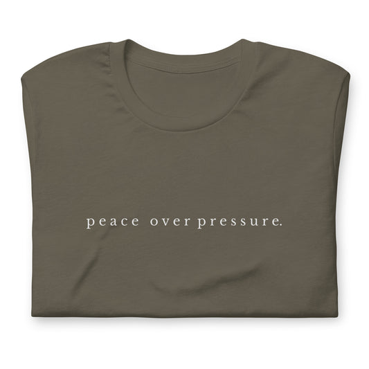 Peace over pressure tee
