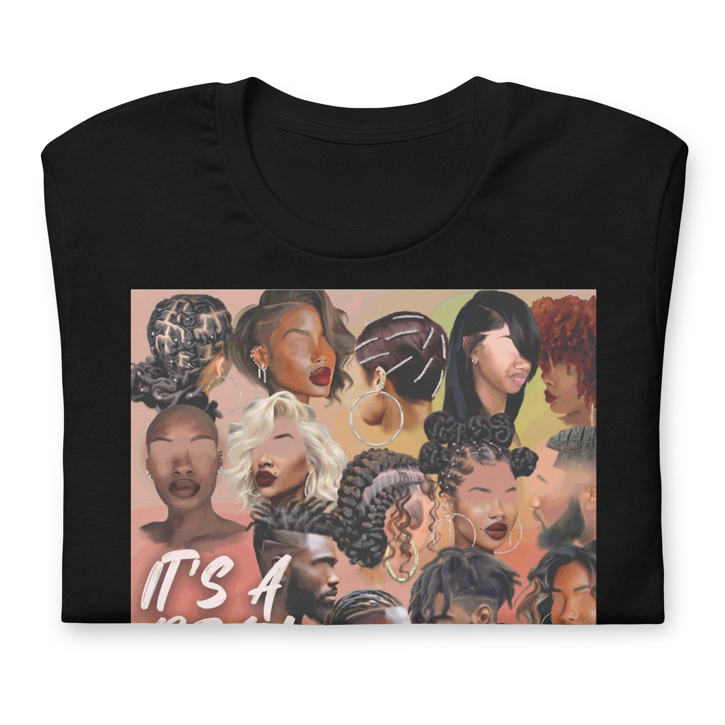 Beautiful Day (Black Hair) tee