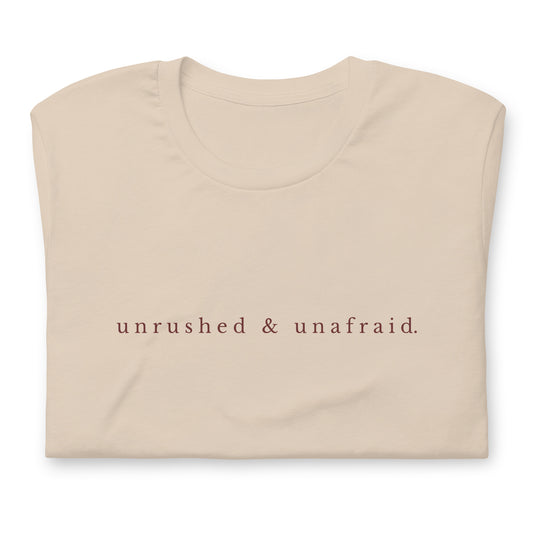 Unrushed tee