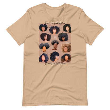 Black girl fro hair tee