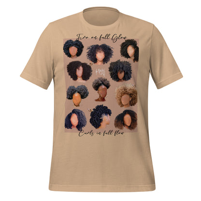 Black girl fro hair tee
