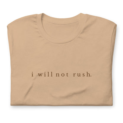 No rush tee