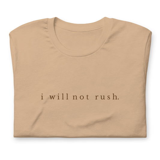 No rush tee