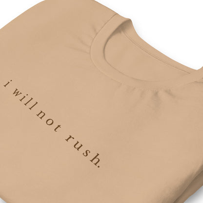 No rush tee