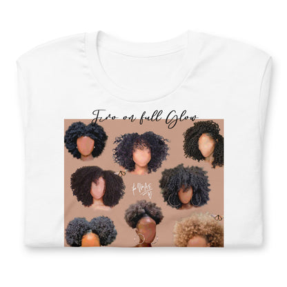 Black girl fro hair tee