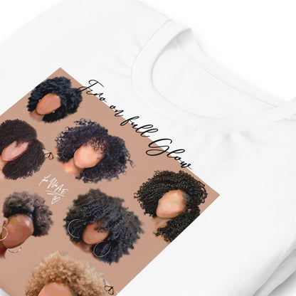 Black girl fro hair tee