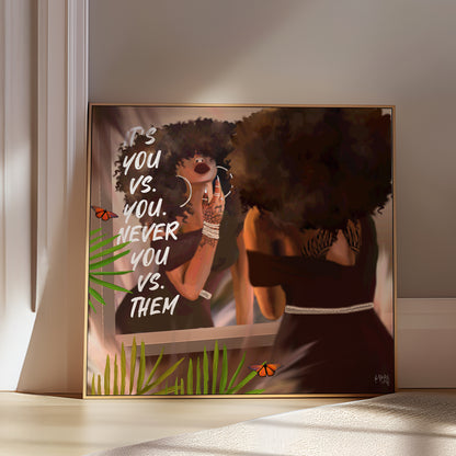 You vs. you poster print